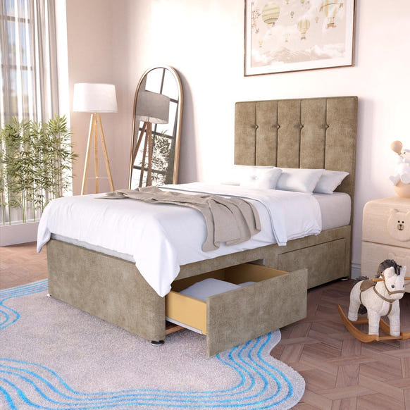 Prague Kids Divan Bed - Mink Coniston