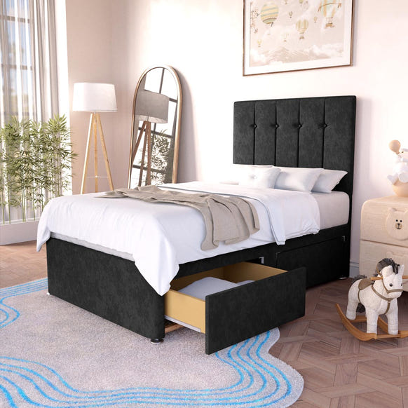 Prague Kids Divan Bed - Black Naples