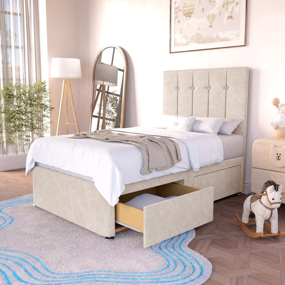 Prague Kids Divan Bed - Cream Naples