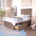 Seville Kids Chesterfield Divan Bed - Mauve Naples
