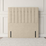 Tokyo Floor Standing Headboard - Cream Plush Velvet