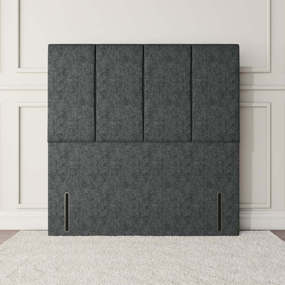 Victoria Floor Standing Headboard - Charcoal Chenille