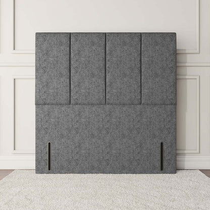 Victoria Floor Standing Headboard - Silver Chenille