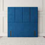 Victoria Floor Standing Headboard - Blue Plush Velvet