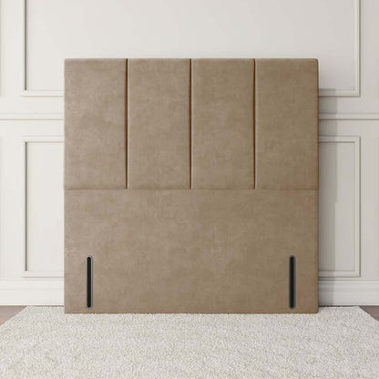 Victoria Floor Standing Headboard - Mink Plush Velvet