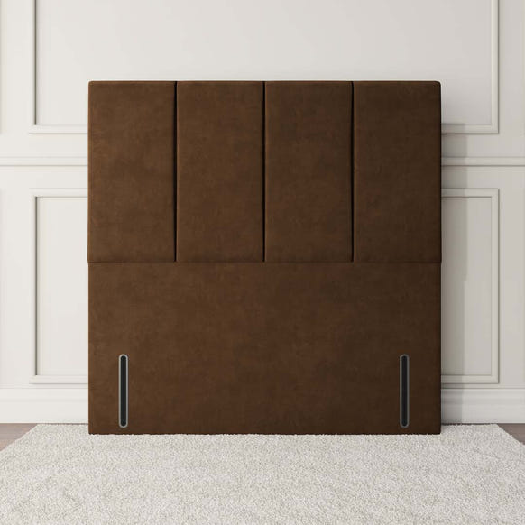 Victoria Floor Standing Headboard - Mocca Plush Velvet