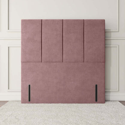 Victoria Floor Standing Headboard - Pink Plush Velvet