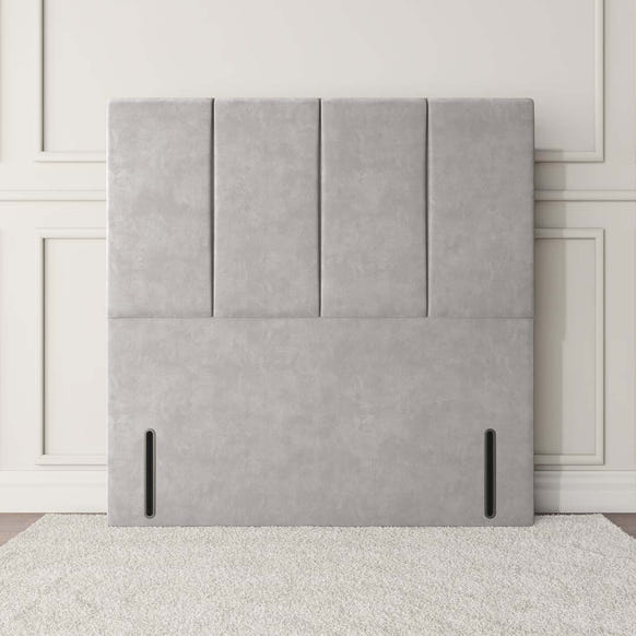 Victoria Floor Standing Headboard - Black Chenille