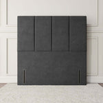 Victoria Floor Standing Headboard - Steel Plush Velvet
