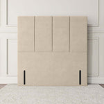 Victoria Floor Standing Headboard - Cream Plush Velvet