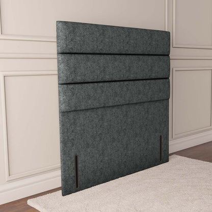 Athens Floor Standing Headboard - Charcoal Chenille