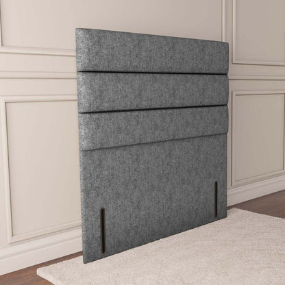 Athens Floor Standing Headboard - Silver Chenille