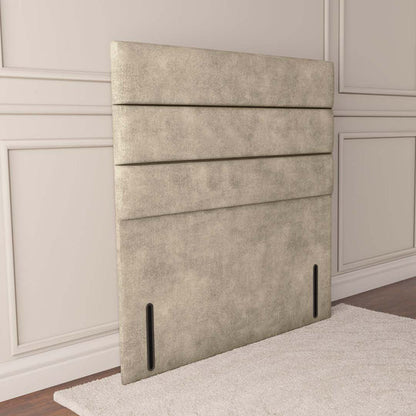 Athens Floor Standing Headboard - Cream Plush Velvet