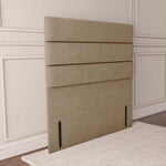 Athens Floor Standing Headboard - Mink Plush Velvet