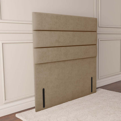 Athens Floor Standing Headboard - Mink Plush Velvet
