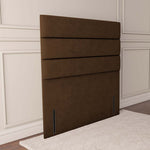 Athens Floor Standing Headboard - Mocca Plush Velvet