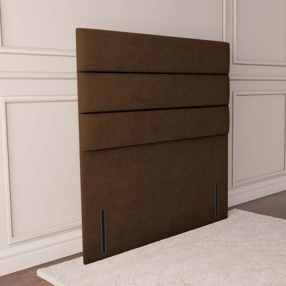 Athens Floor Standing Headboard - Mocca Plush Velvet