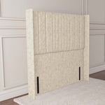 Cambridge Wingback Floor Standing Headboard - Cream Chenille