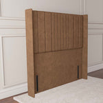 Cambridge Wingback Floor Standing Headboard - Mink Naples