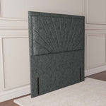 Casablanca Floor Standing Headboard - Charcoal Chenille