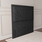 Casablanca Floor Standing Headboard - Black Naples