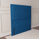 Casablanca Floor Standing Headboard - Blue Plush Velvet