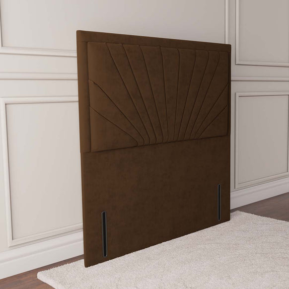 Casablanca Floor Standing Headboard - Mocca Plush Velvet