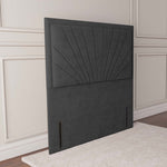 Casablanca Floor Standing Headboard - Steel Plush Velvet