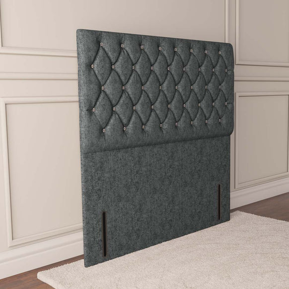 Moscow Floor Standing Headboard - Charcoal Chenille