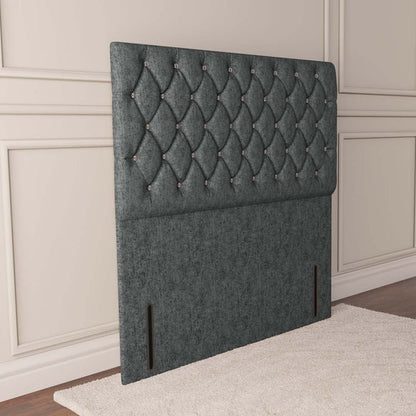 Moscow Floor Standing Headboard - Charcoal Chenille