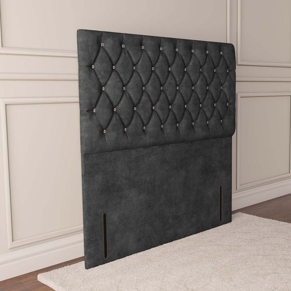 Moscow Floor Standing Headboard - Charcoal Coniston