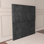 Dakar Floor Standing Headboard - Charcoal Chenille