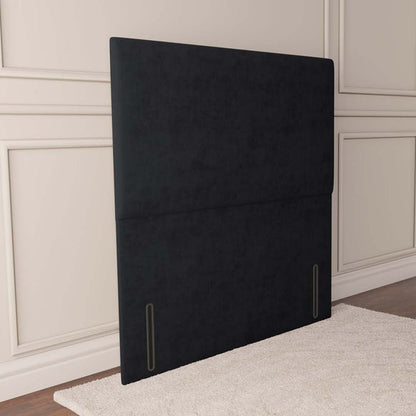 Dakar Floor Standing Headboard - Black Plush Velvet