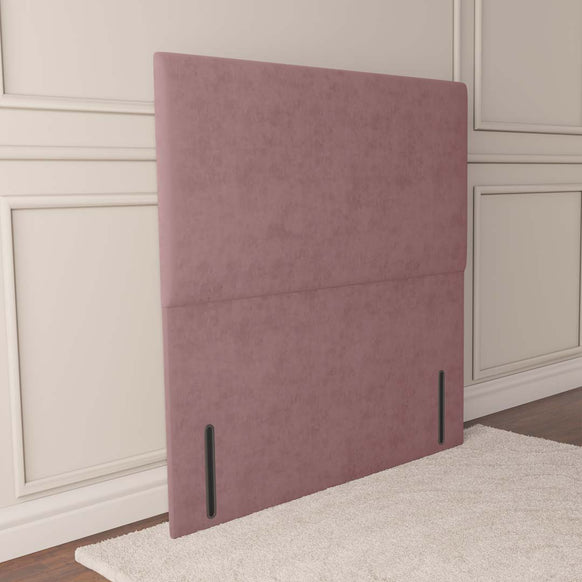Dakar Floor Standing Headboard - Pink Plush Velvet
