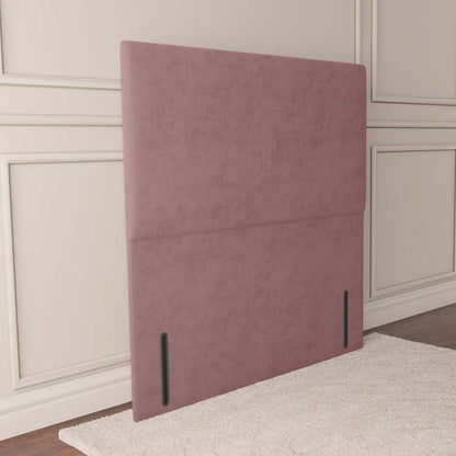 Dakar Floor Standing Headboard - Pink Plush Velvet