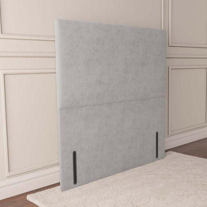Dakar Floor Standing Headboard - Silver Plush Velvet