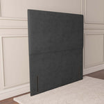 Dakar Floor Standing Headboard - Steel Plush Velvet