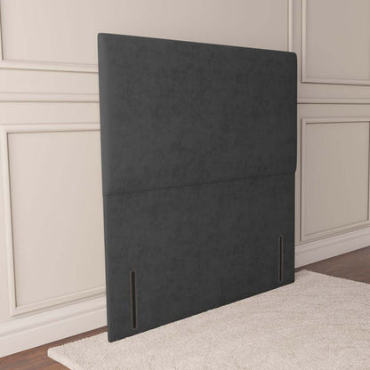 Dakar Floor Standing Headboard - Steel Plush Velvet