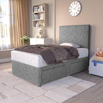 Dakar Kids Divan Bed - Silver Chenille