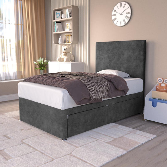 Dakar Kids Divan Bed - Charcoal Coniston