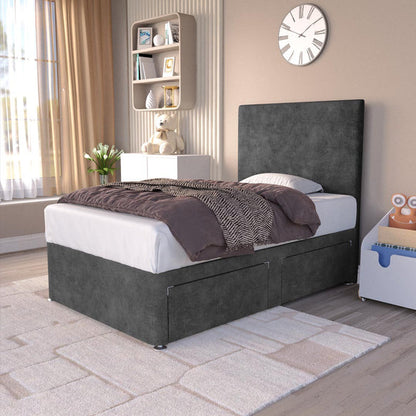 Dakar Kids Divan Bed - Charcoal Coniston
