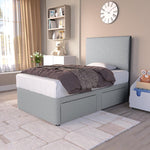 Dakar Kids Divan Bed - Silver Linoso