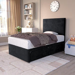 Dakar Kids Divan Bed - Black Plush Velvet