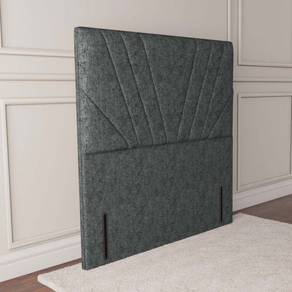 Fiji Sunrise Floor Standing Headboard - Charcoal Chenille