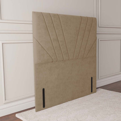 Fiji Sunrise Floor Standing Headboard - Mink Plush Velvet
