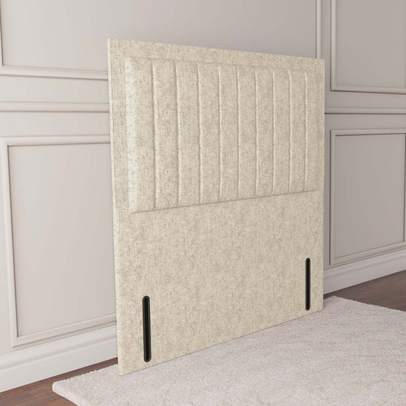 Hamilton Floor Standing Headboard - Cream Chenille