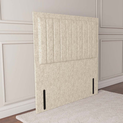Hamilton Floor Standing Headboard - Cream Chenille