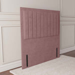 Hamilton Floor Standing Headboard - Pink Plush Velvet