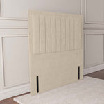 Hamilton Floor Standing Headboard - Cream Plush Velvet