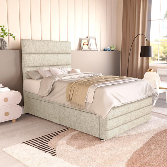 Havana Kids Divan Bed - Cream Chenille
